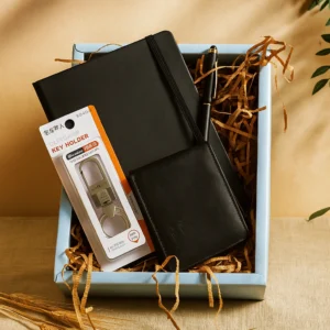 Executive Men’s Office Writing & Wallet Set – Wallet, Diary, Pen & Keychain (4-in-1)
